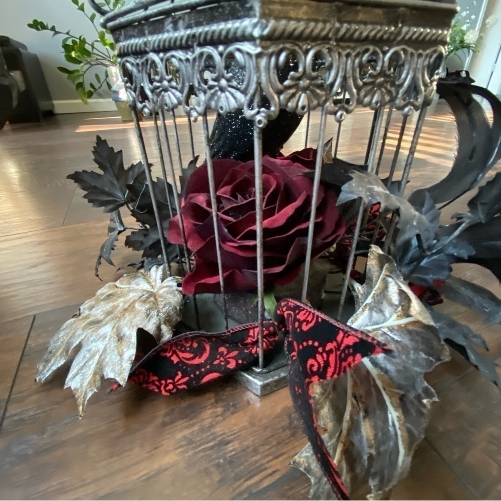 Gothic Halloween Bird Cage - Picture 5 of 14